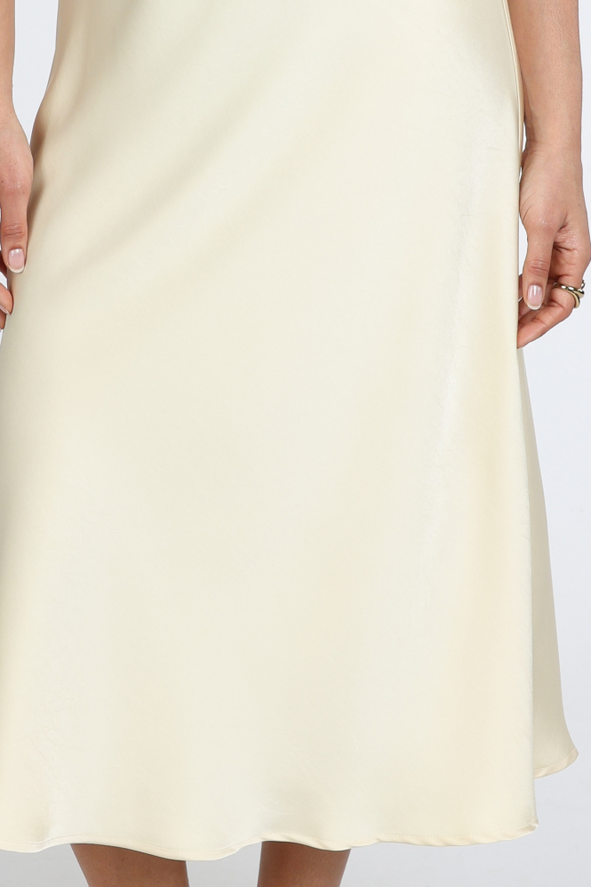 Neo Noir Bovary skirt Rok wijd lang Geel