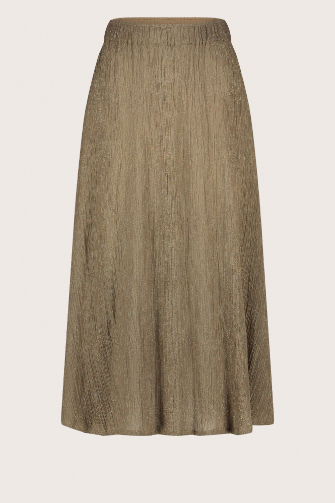 By-Bar juta lurex skirt Rok wijd lang Geel