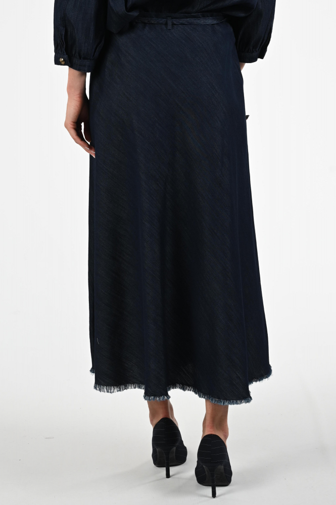 Luisa Cerano 528282-4176 Rok wijd lang Blauw