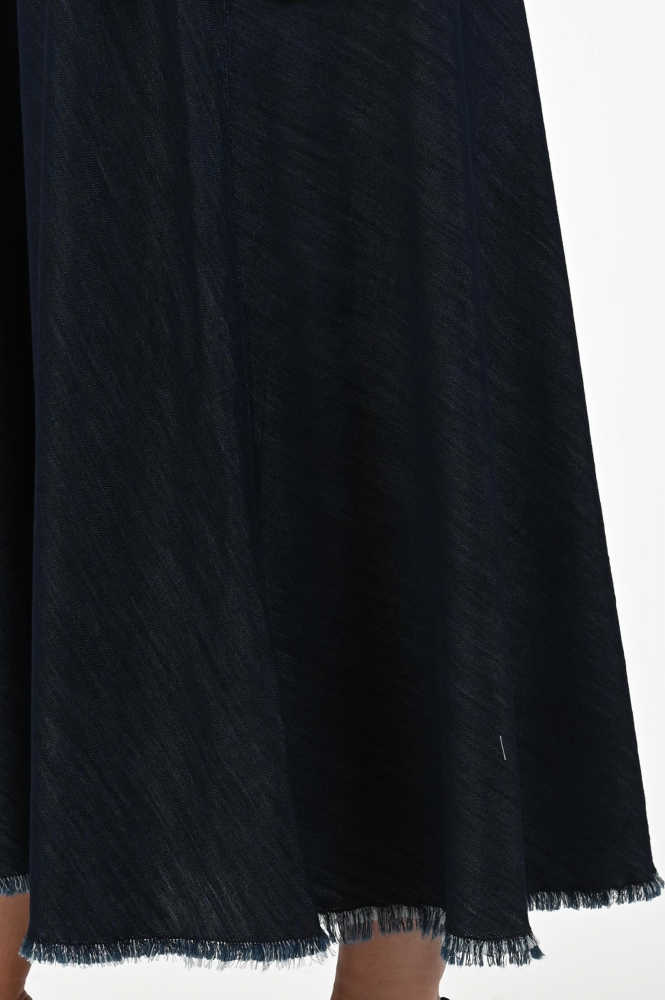 Luisa Cerano 528282-4176 Rok wijd lang Blauw