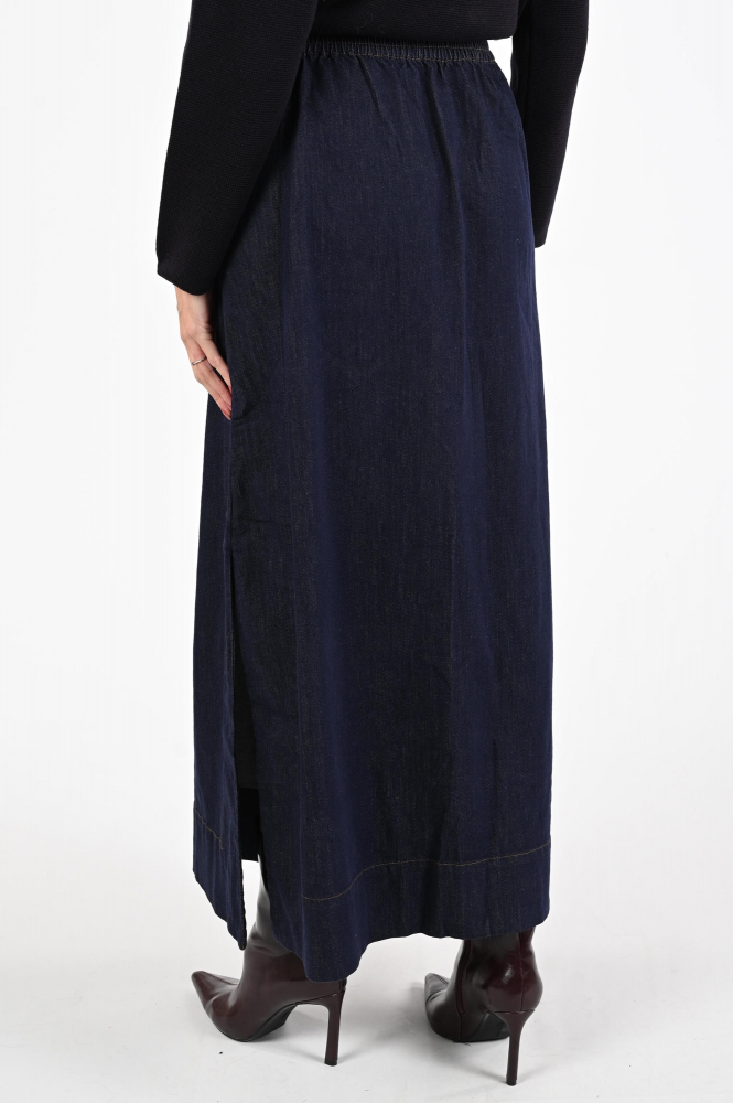 WithBlack Odette skirt Rok wijd lang Blauw