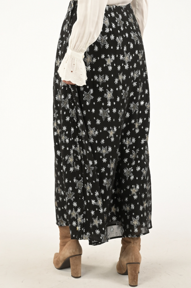 Fabienne Chapot CLT-260-SKI-AW23 Rok wijd lang Zwart