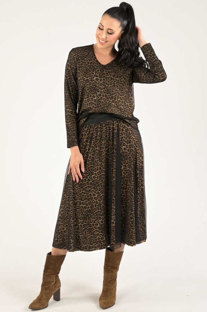 Sani Blu 5828 Rok wijd lang Zwart