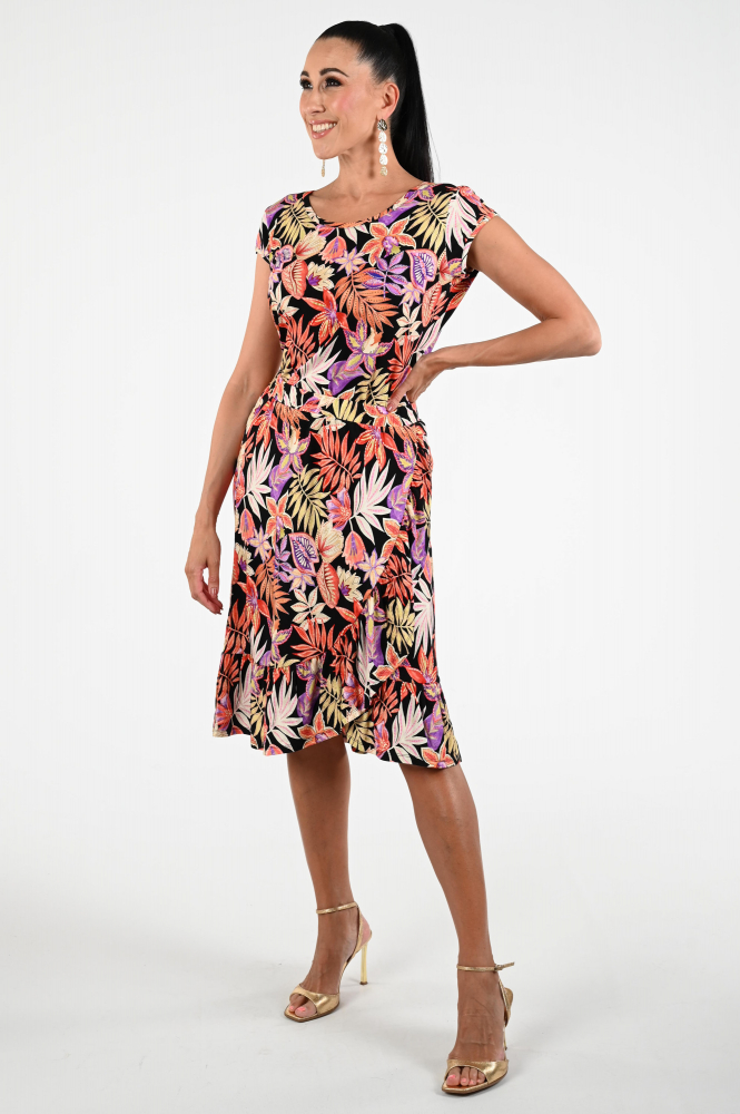 Geisha 56061-60 rose Rok wijd lang Zwart