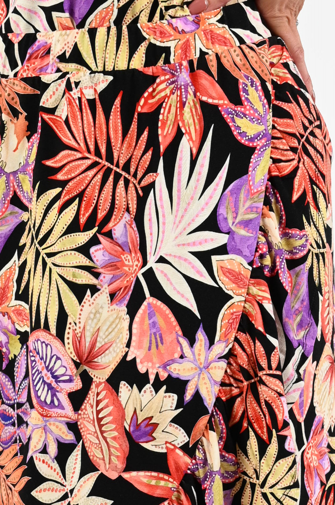 Geisha 56061-60 rose Rok wijd lang Zwart