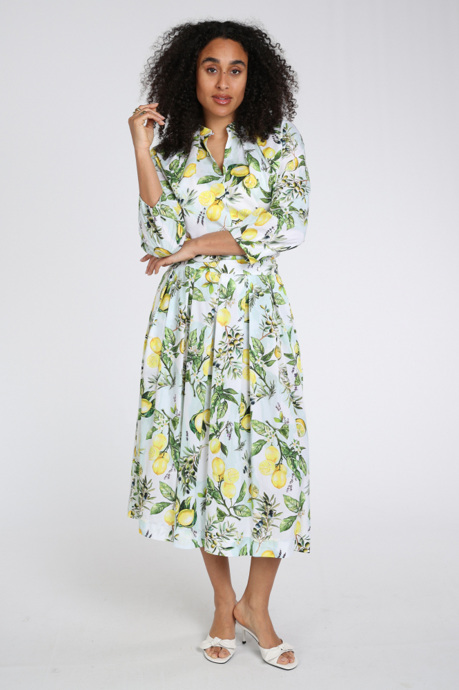 Marc Cain AA 71.01 W02 Rok wijd lang Wit