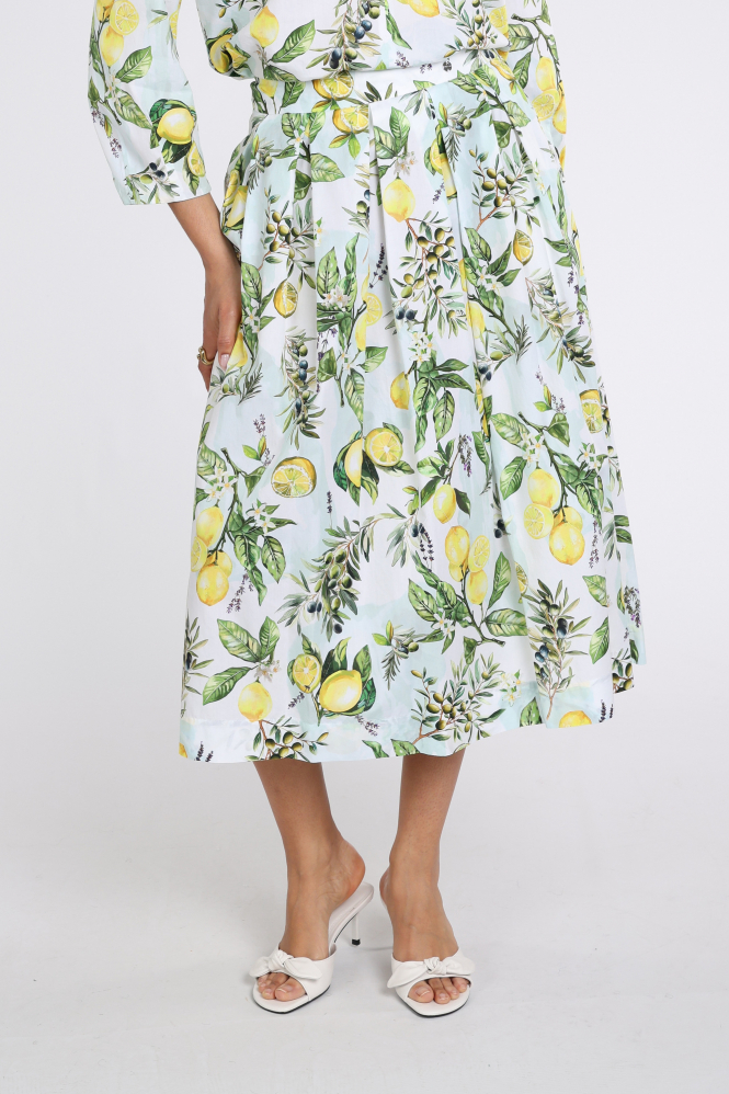 Marc Cain AA 71.01 W02 Rok wijd lang Wit