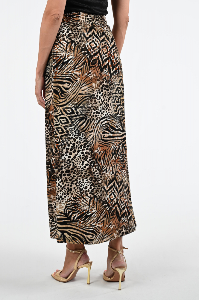Geisha 56352-60 ISA Rok wijd lang Bruin