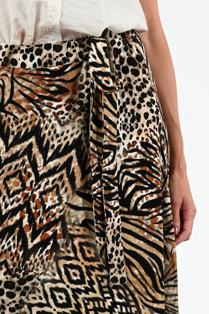 Geisha 56350-60 Rok wijd lang Bruin