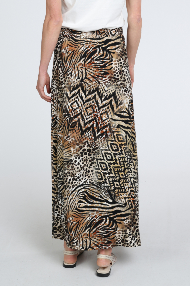 Geisha 56352-60 Rok wijd lang Bruin