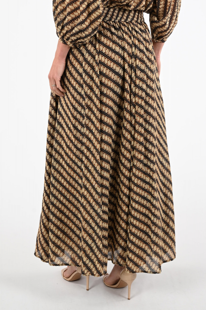 By-Bar 26218104 Rok wijd lang Beige