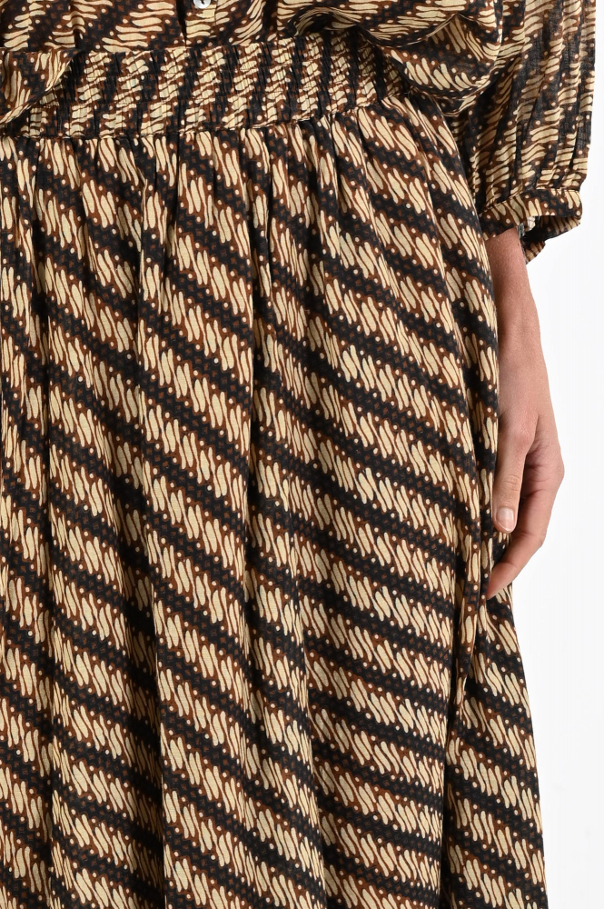 By-Bar 26218104 Rok wijd lang Beige