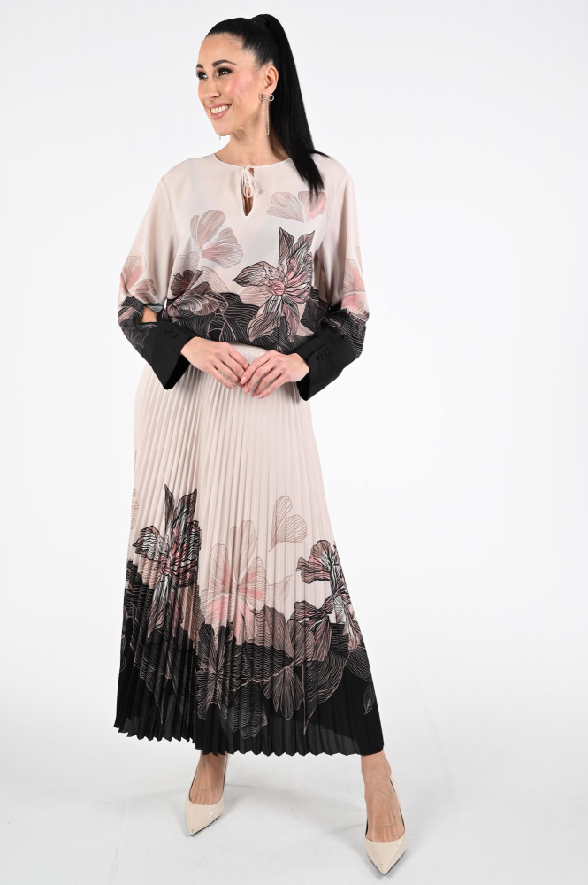 Marc Cain AC 71.04 W07 Rok wijd lang Beige