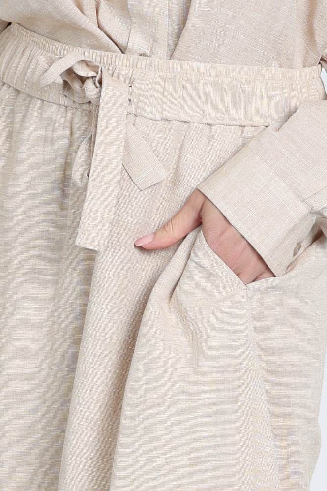 Knit-Ted 261p149 chris Rok wijd lang Beige