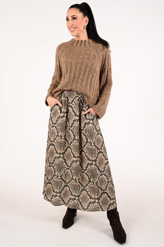 Geisha 56554-20 Rok wijd lang Beige