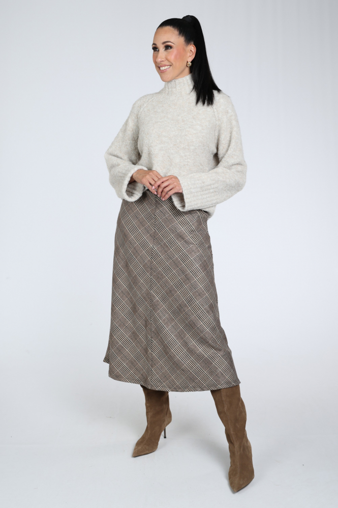 Geisha 66555-20 Rok wijd lang Beige