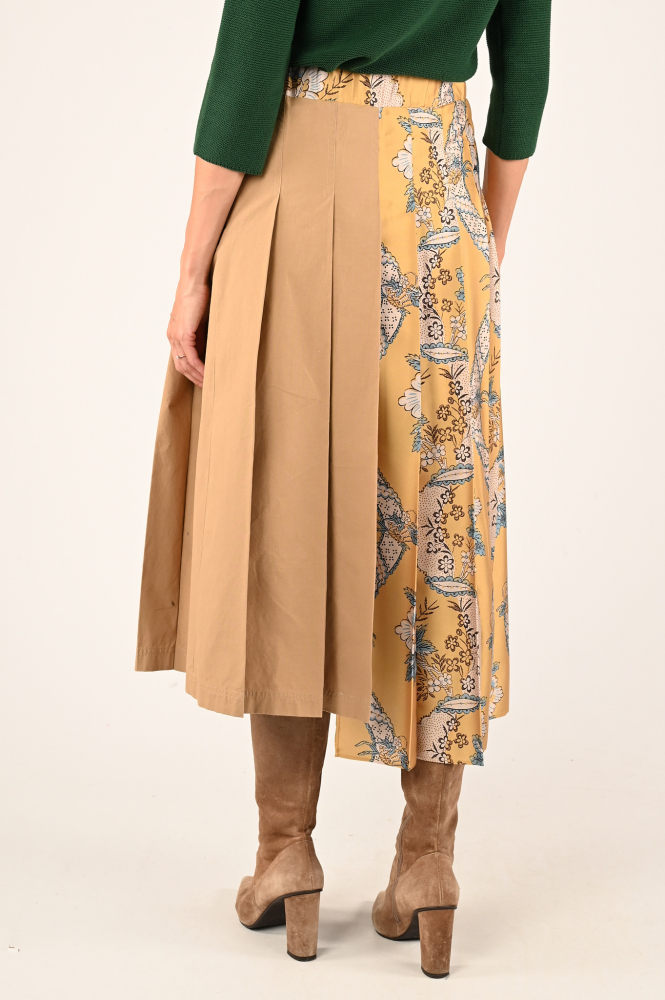MaxMara operoso Rok wijd lang Bruin
