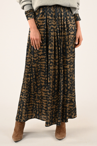 By-Bar lien skirt Bruin