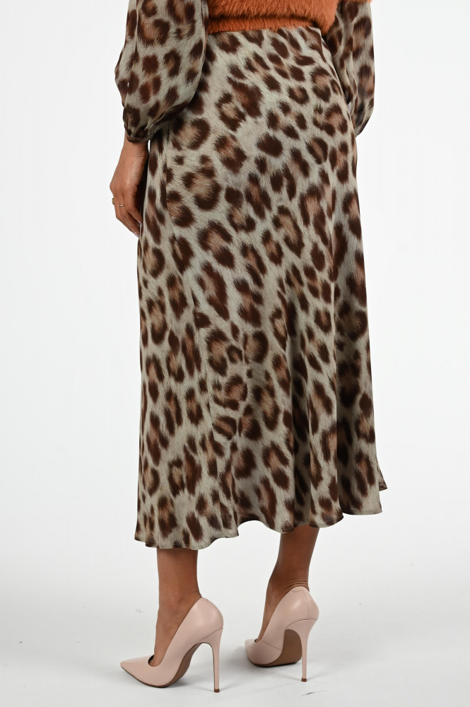 Luisa Cerano 528289-3770 Rok wijd lang Bruin