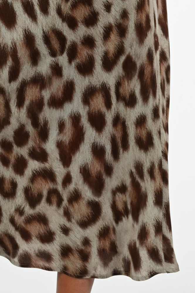 Luisa Cerano 528289-3770 Rok wijd lang Bruin