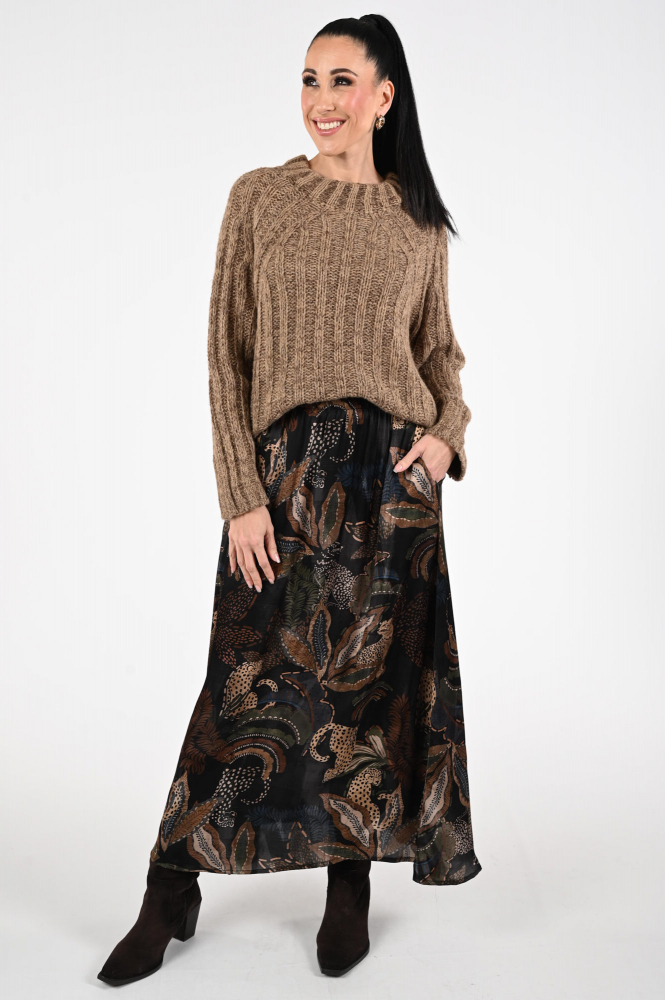 Geisha 56570-70 Rok wijd lang Groen