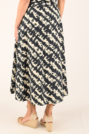 By-Bar Juta shade skirt Blauw