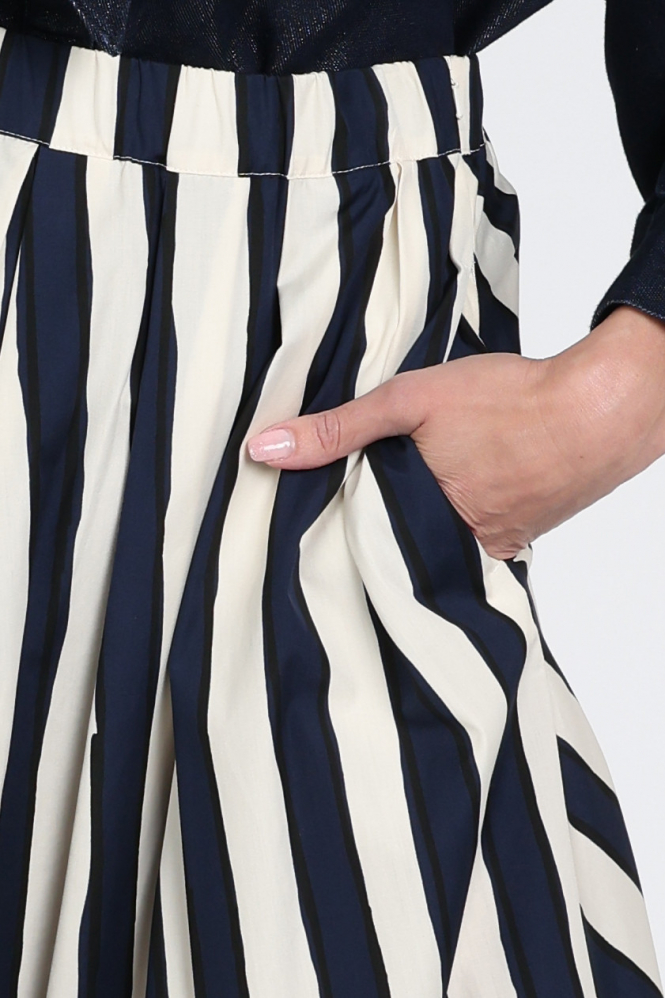 MaxMara duomo mm10183 Rok wijd lang Blauw