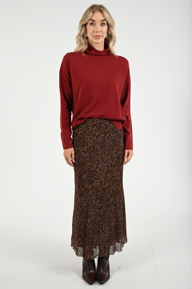 Luisa Cerano 528306-3778 Rok wijd lang Paars
