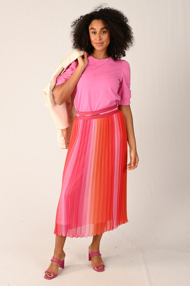 Geisha 56030-60 Rok wijd lang Roze