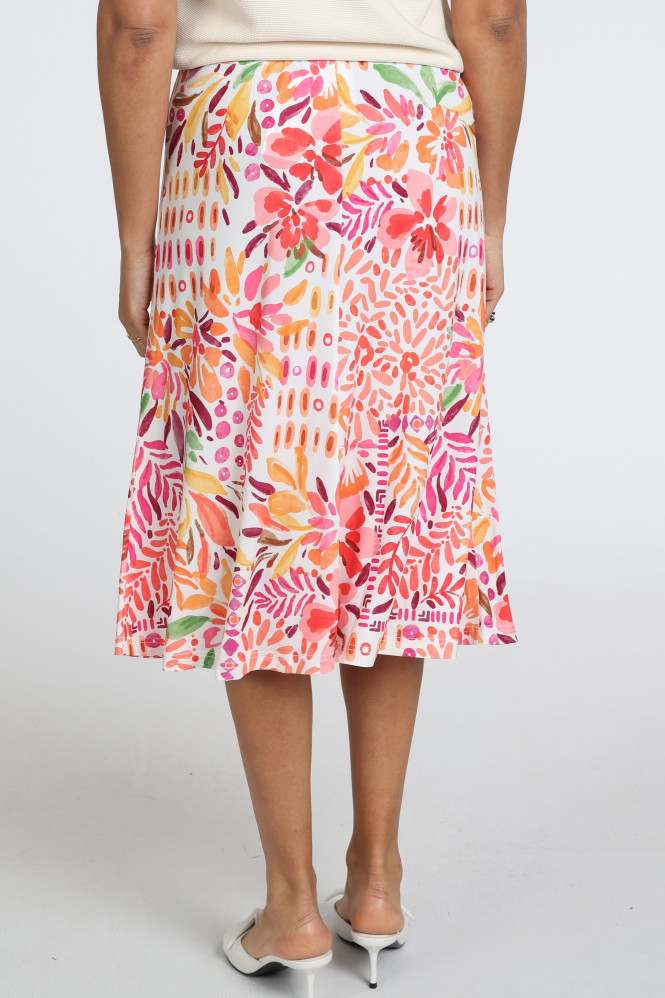 Atelier Maillet DV6b030 Rok wijd lang Rood