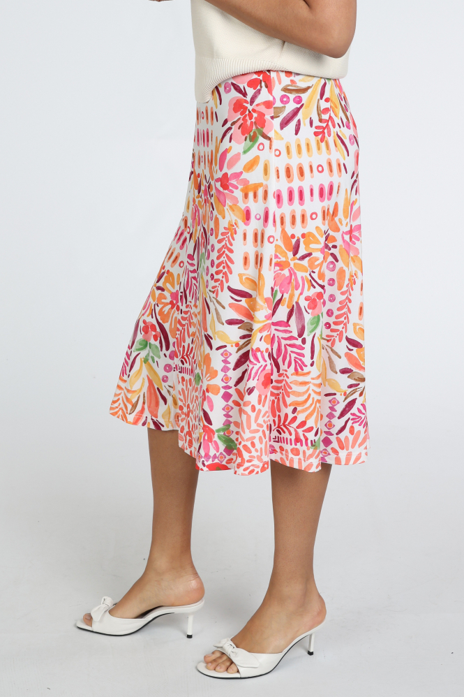 Atelier Maillet DV6b030 Rok wijd lang Rood