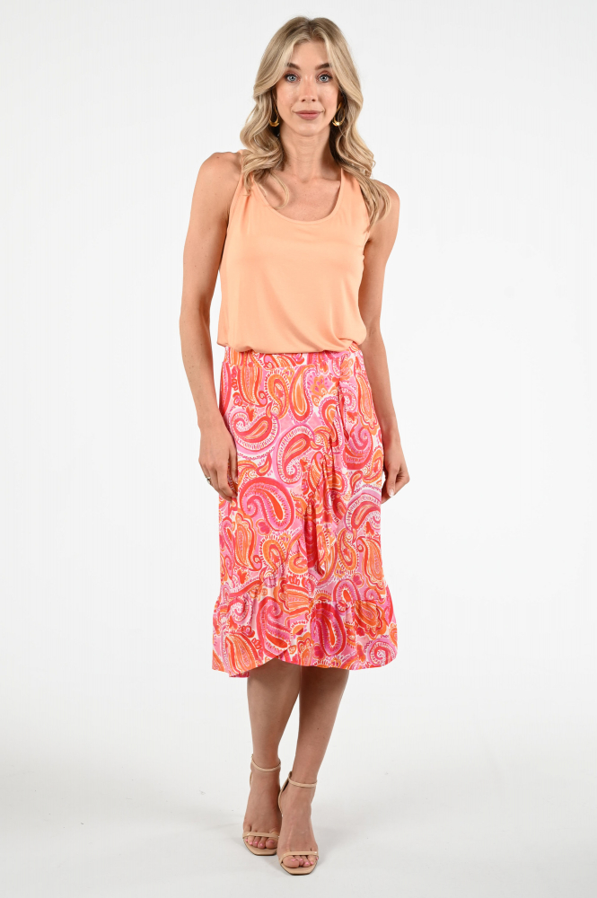 Geisha 56038-60 Rok wijd lang Oranje