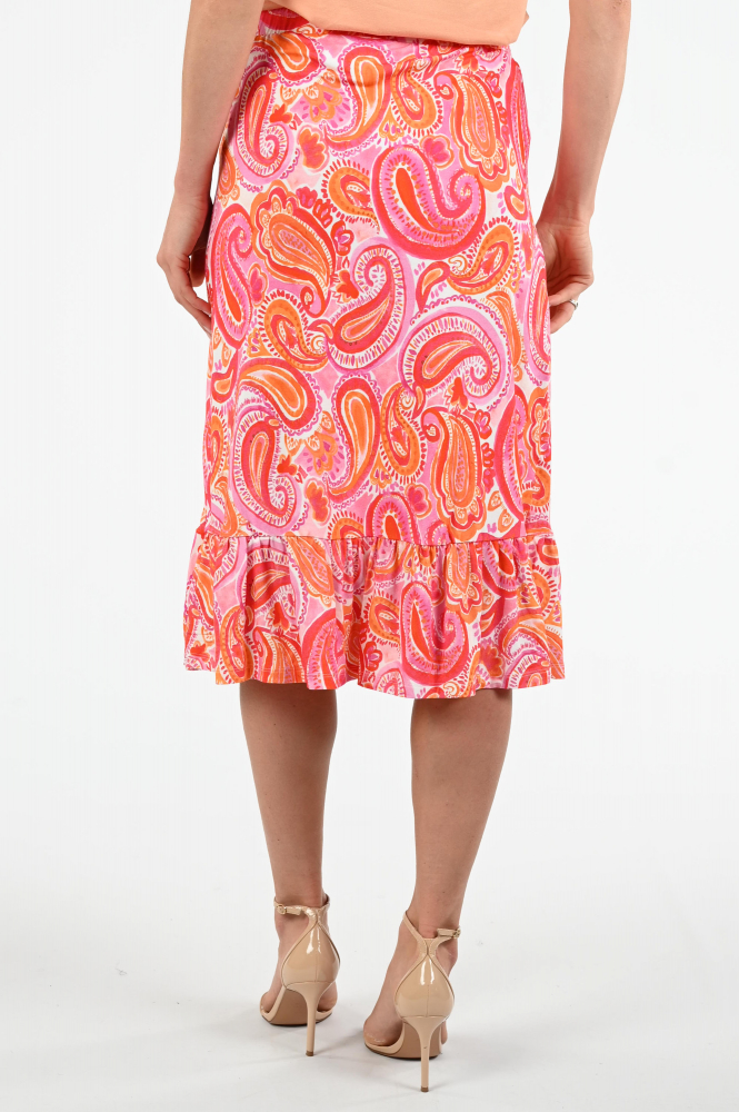 Geisha 56038-60 Rok wijd lang Oranje