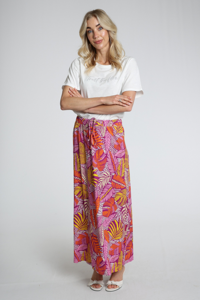 Geisha 66074-60 Rok wijd lang Oranje