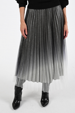 Co'couture Glitter skirt Zilver