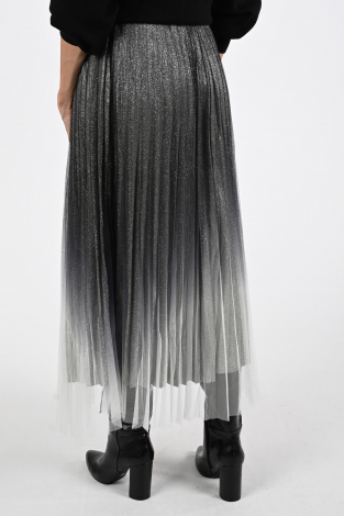 Co'couture Glitter skirt Zilver