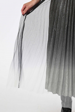 Co'couture Glitter skirt Zilver
