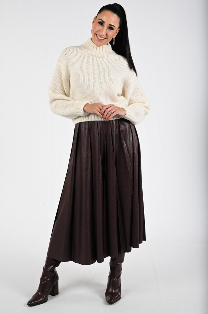 Marc Cain ZC 71.13 W50 Plooirok Rood