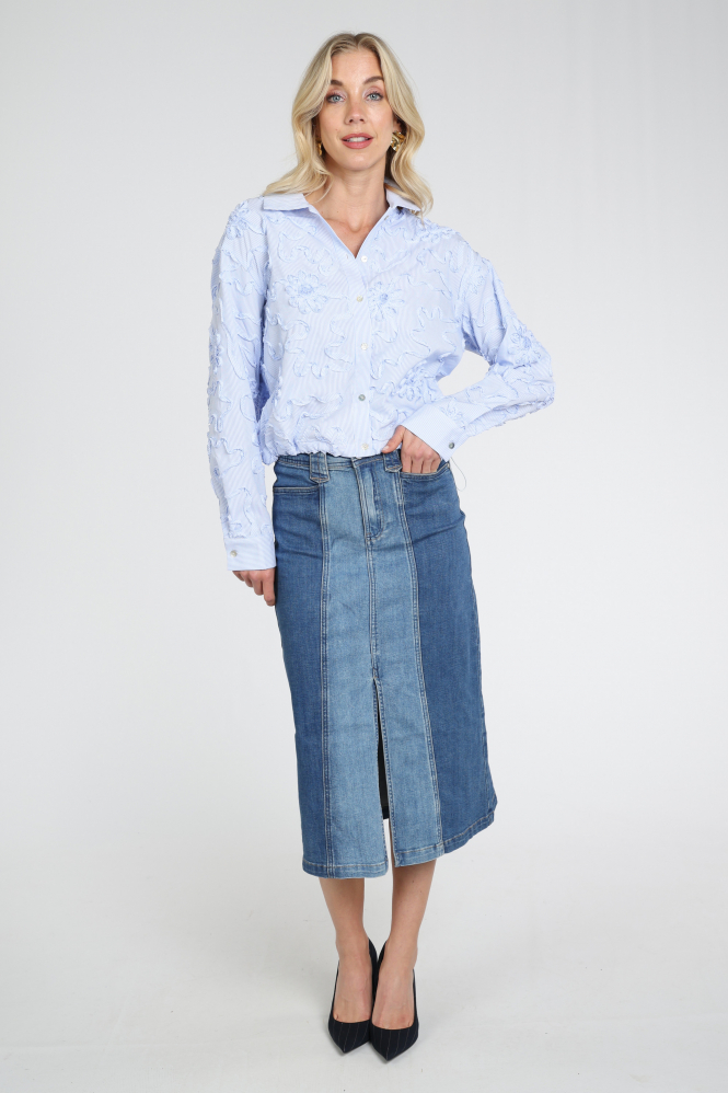 Geisha 56000-10 Jeansrok Blauw