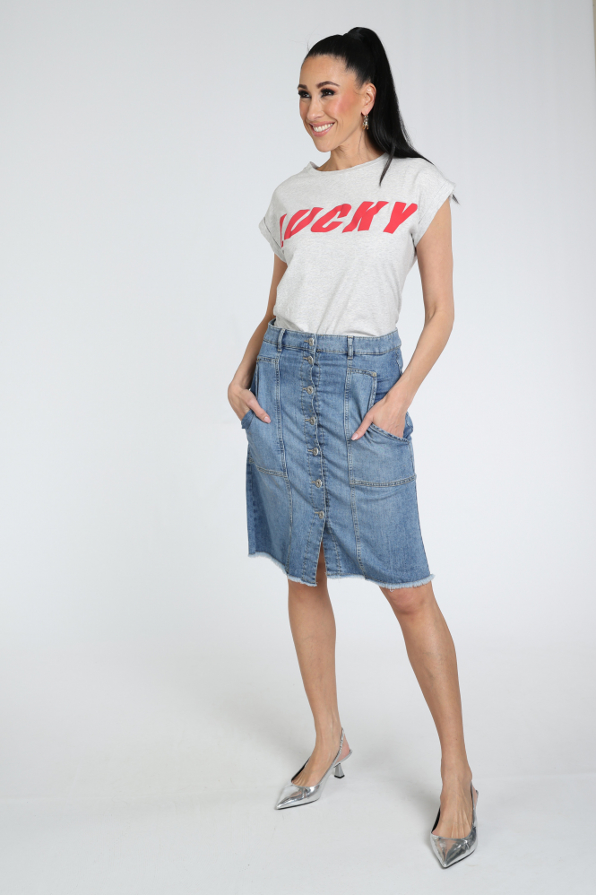 Rosner Riley 62940 Jeansrok Blauw