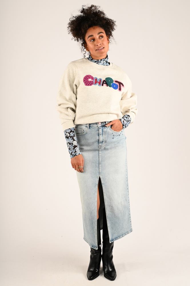 Fabienne Chapot CLT-SKI-05-AW24-3 Jeansrok Blauw