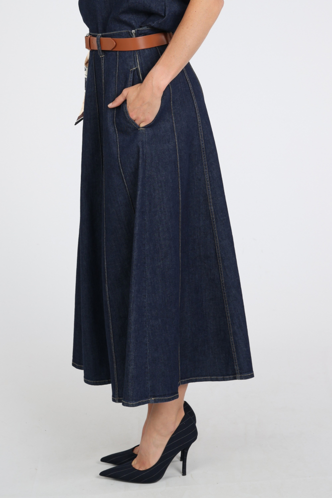 Caroline Biss 4716 Jeansrok Blauw