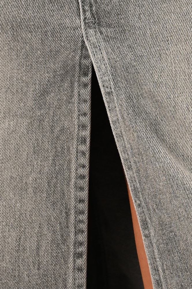 Oui 88979 Jeansrok Grijs