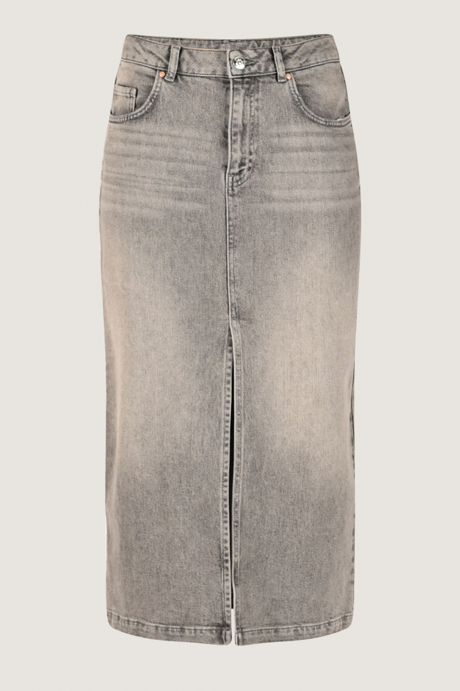 Oui 88979 Jeansrok Grijs
