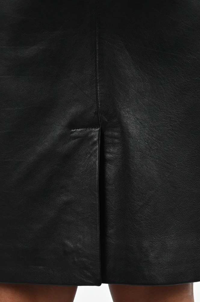 STUDIO AR by ARMA Thea Leren rok Zwart