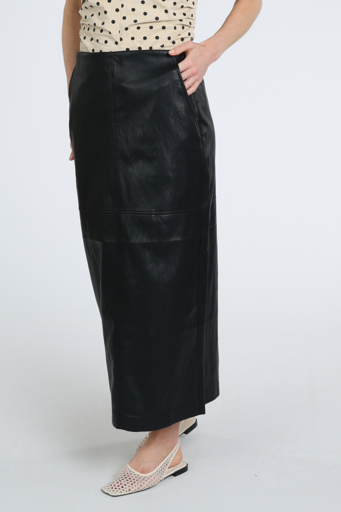 Co'couture 34208 Leren rok Zwart