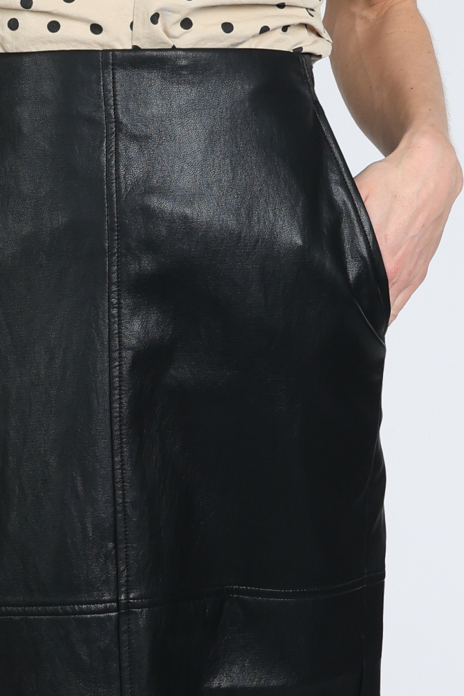 Co'couture 34208 Leren rok Zwart