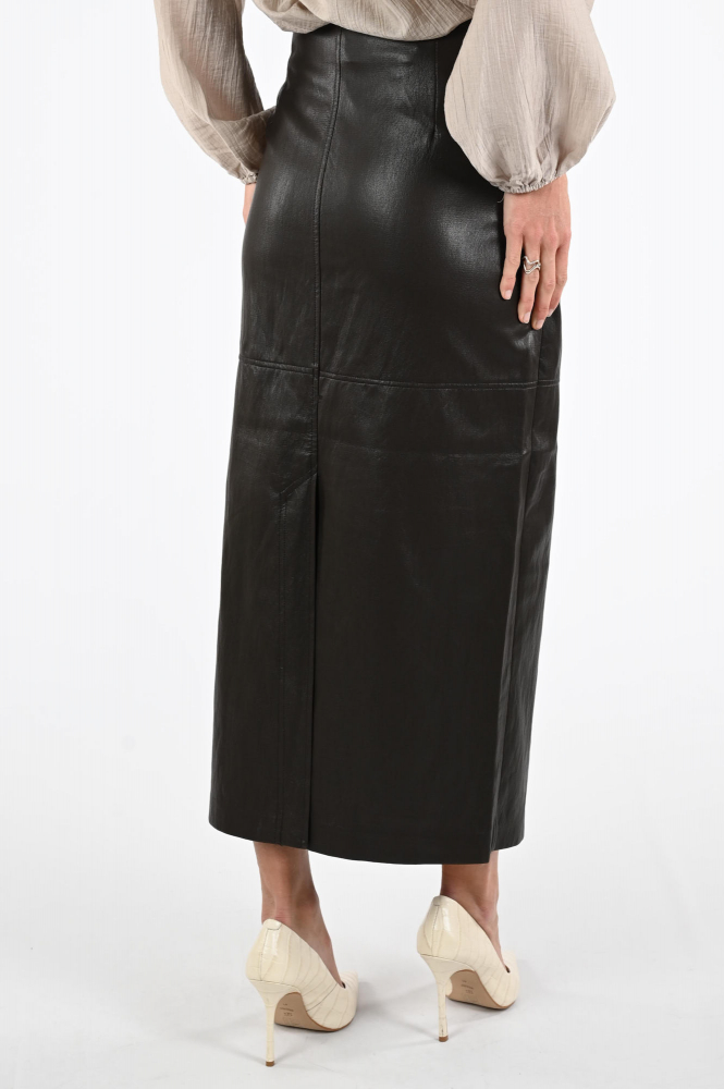 Co'couture 34208 Leren rok Bruin