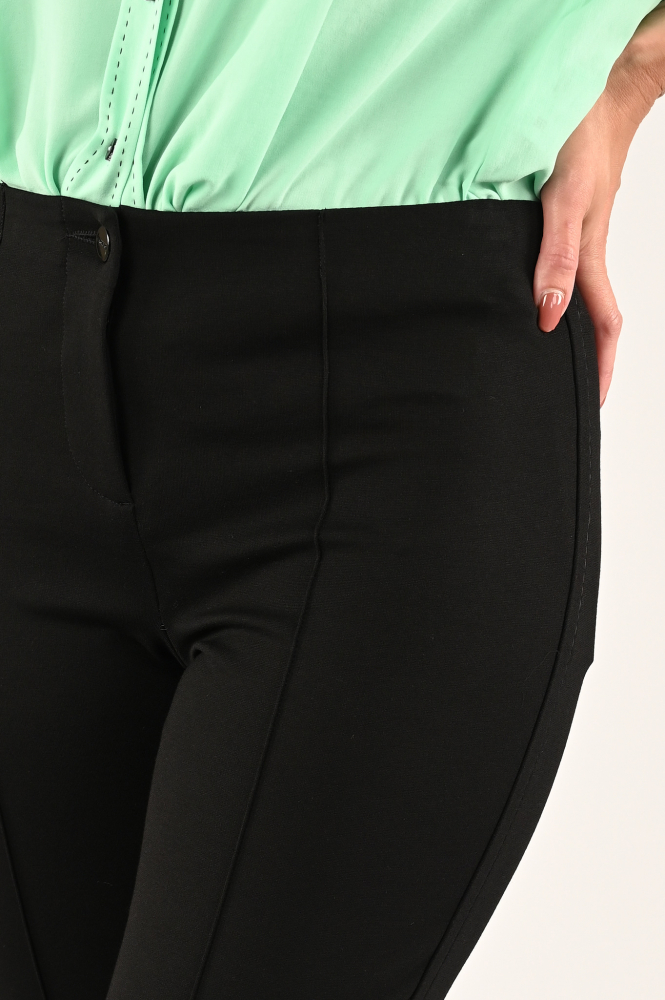 Cambio Ros Flared Broek Zwart