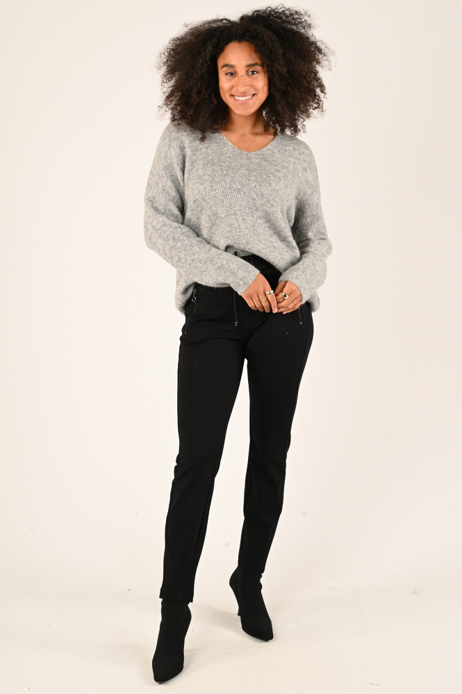 Mac Easy Smart 0107L Broek Zwart